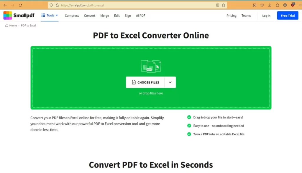 تبدیل آنلاین PDF به Excel
